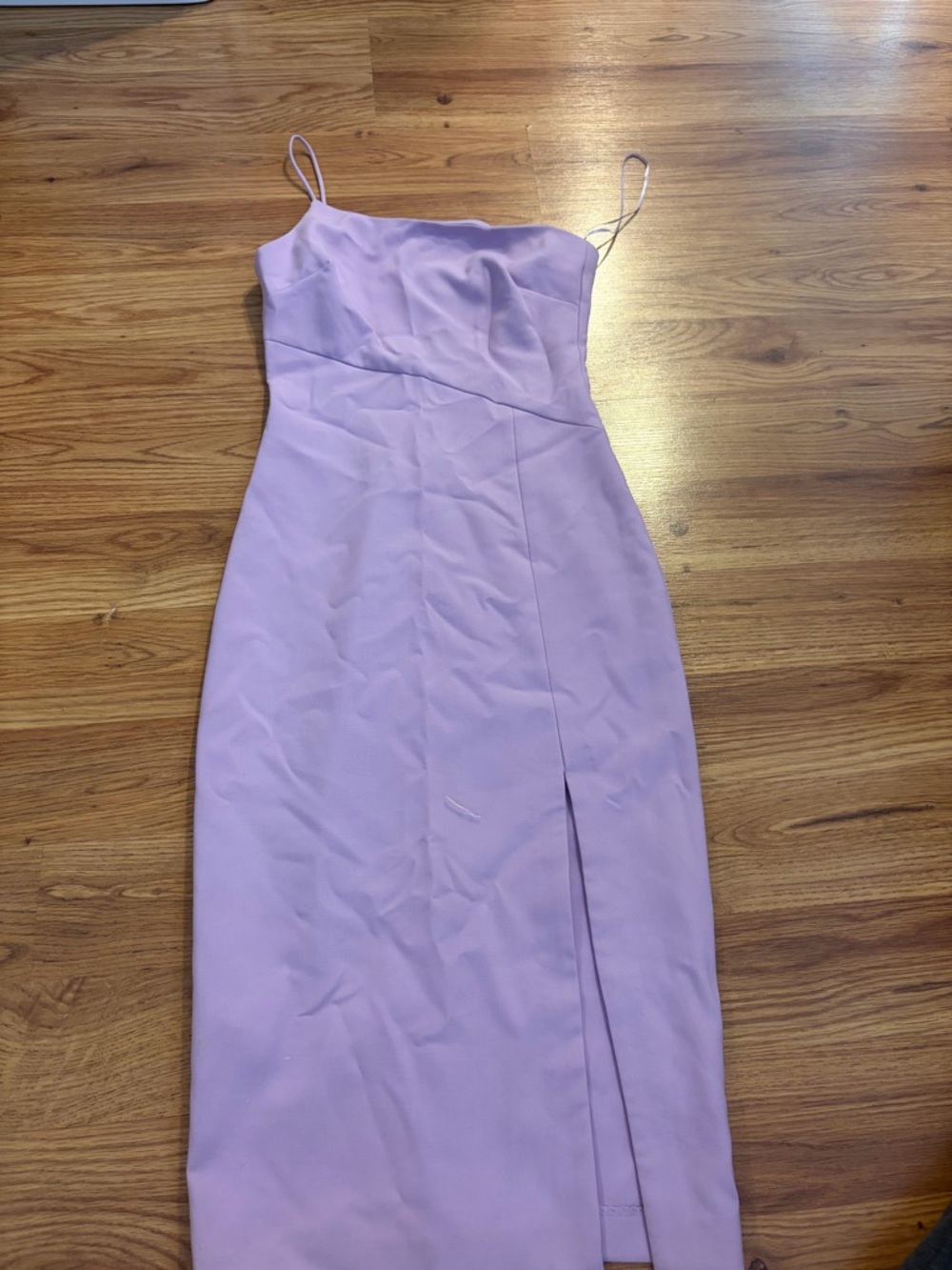 Likely Lilac Spaghetti-Strap Midi Dress